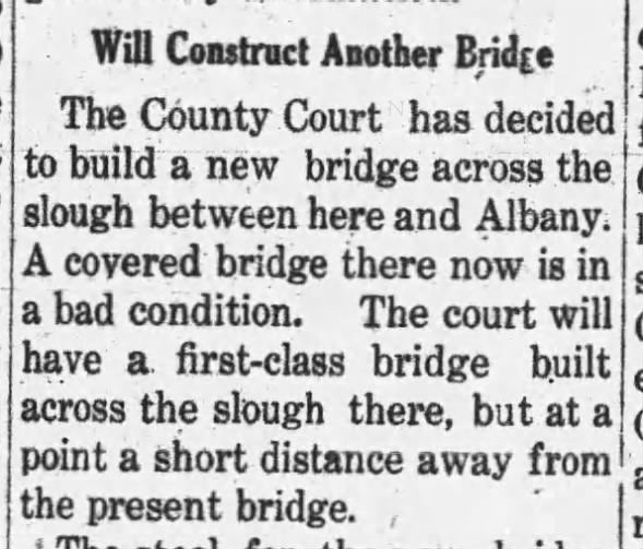 between Albany & Corvallis (Slough) 2/25/1910